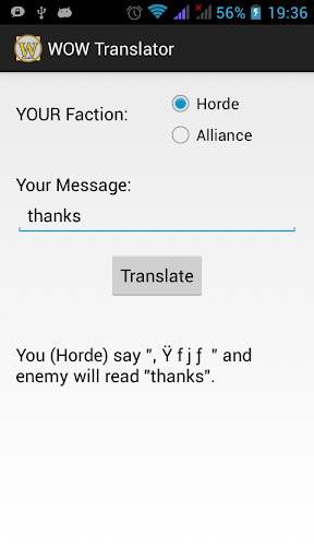 WOW Translator