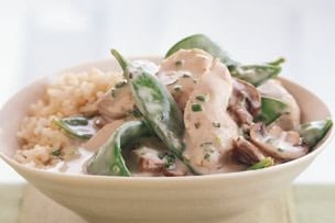 Snow Peas &amp;amp; Chicken Green Curry