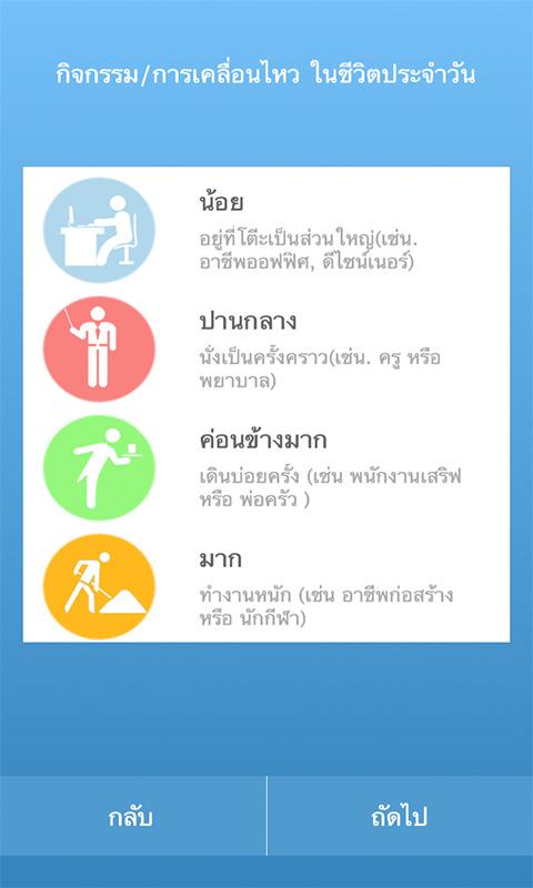 แคลอรี่ ไดอารี่ - screenshot