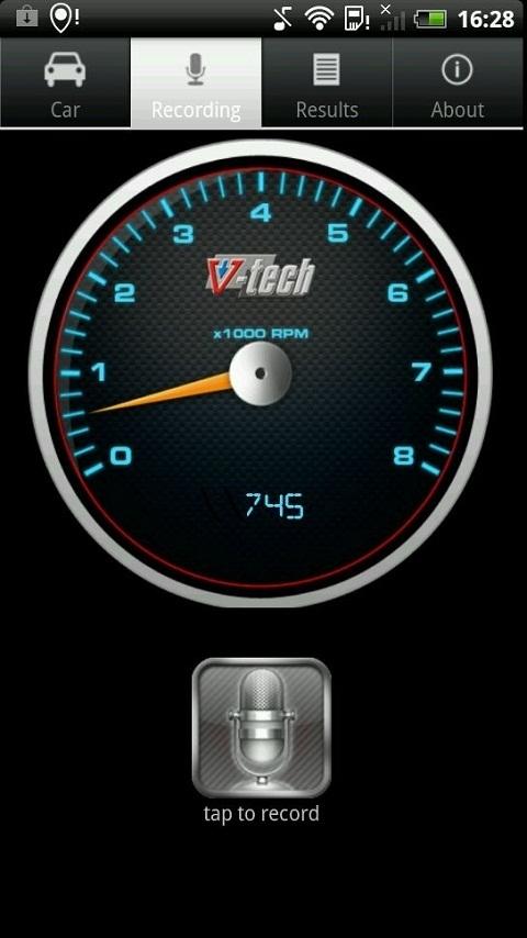 Android application RPM Tachometer+Shiftlight PRO screenshort