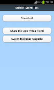 Mobile Typing Test