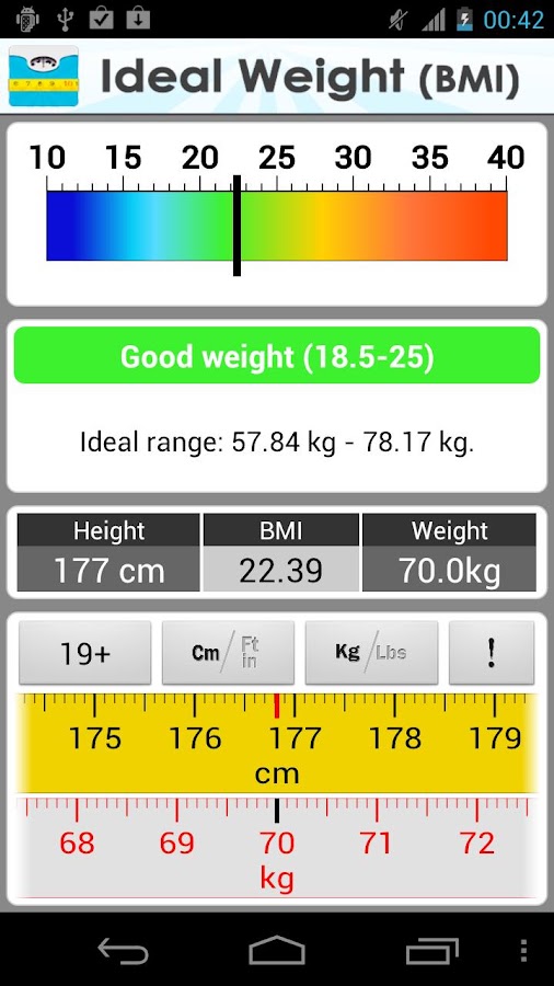 Ideal Weight Android