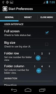 Start menu for Android - screenshot thumbnail
