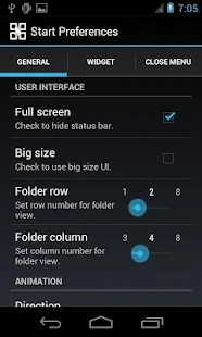 Start menu for Android - screenshot thumbnail