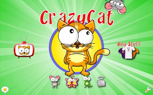 Android application CrazyCat HD - A Game for Cats! screenshort
