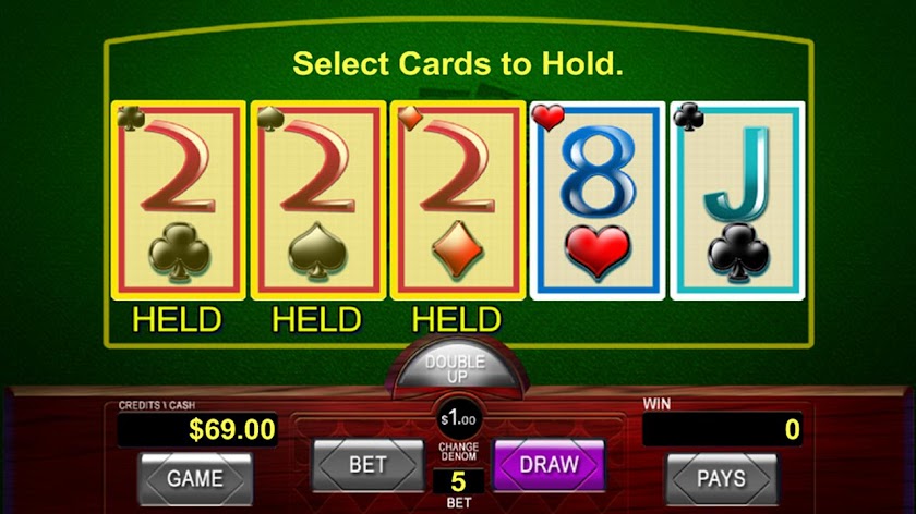 Jokers Crown Video Poker Screen 2