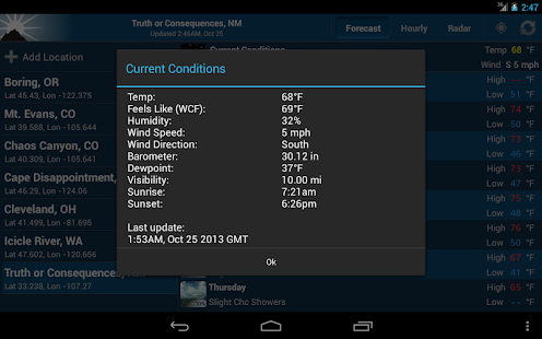 NOAA Weather - screenshot thumbnail