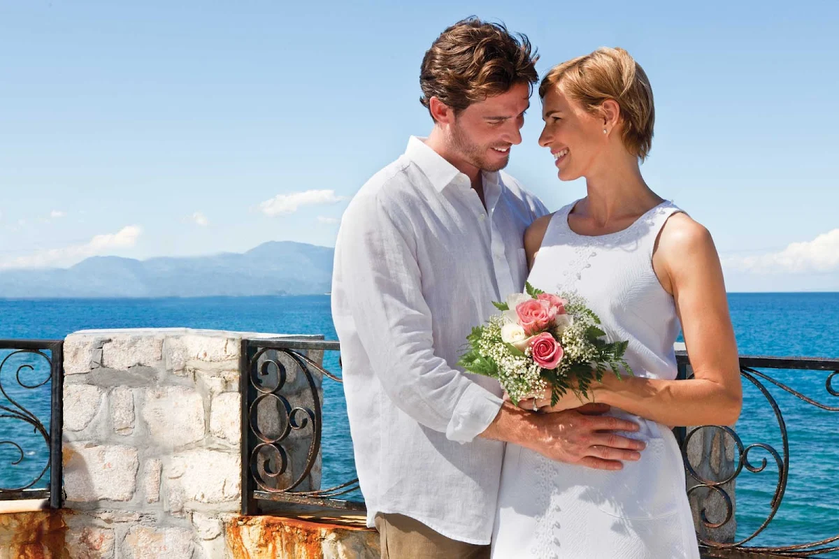 Liberty-of-the-Seas-wedding - Engaged couples can book a romantic Caribbean cruise on Liberty of the Seas and plan a wedding at sea or at a scenic beach location like Labadee, Haiti.