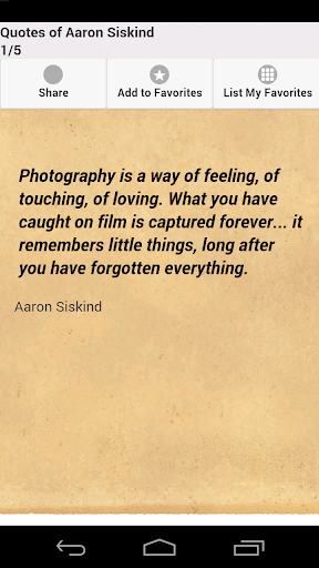 Quotes of Aaron Siskind