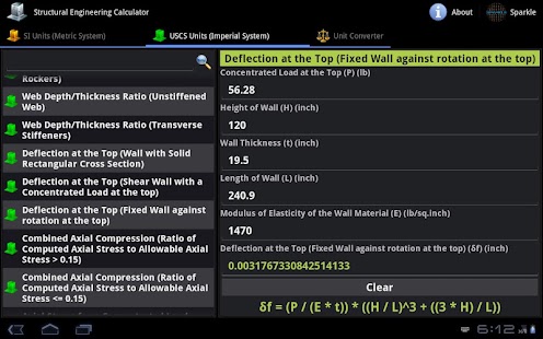 Structural Engineering Tablet Screenshots 5