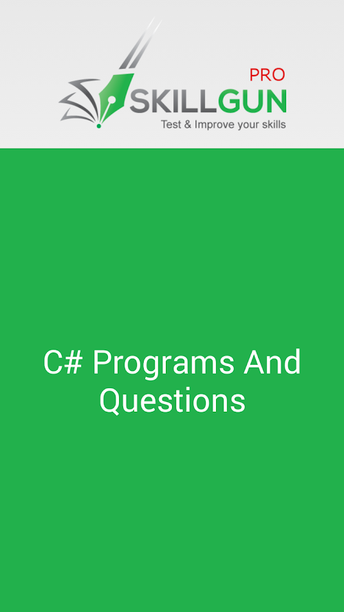 Android application C# Interview Questions screenshort