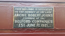 Belford Companies Memorial Plaque 
