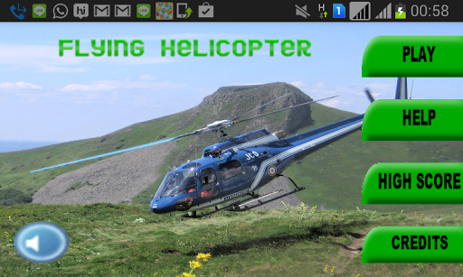 Flying Helicopter