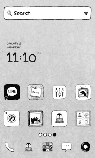 SimplePenguin gray dodol theme