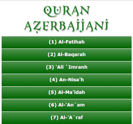 Quaran Azerbaijani