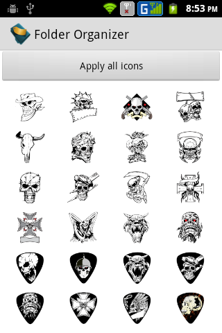 【免費個人化App】Folder Organizer Skulls n More-APP點子