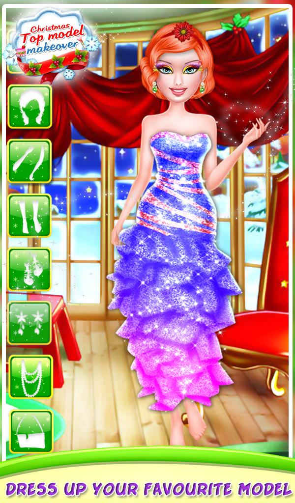 Christmas Top Model Makeover Screen 1
