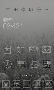How to mod Square line dodol theme 4.2 apk for bluestacks