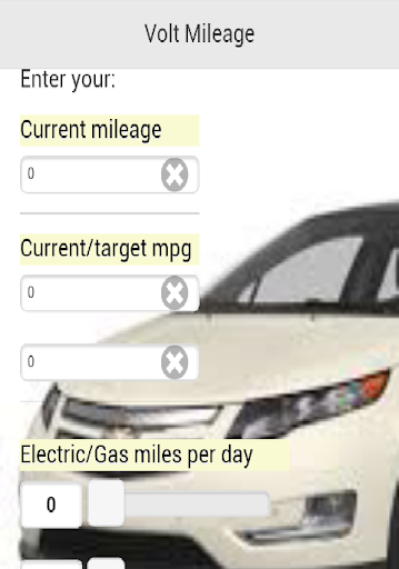 Volt Mileage Calculator