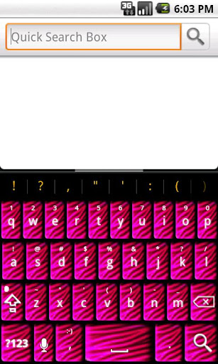 Pink Zebra Keyboard Skin