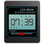 Retro LCD Wear Watchface Apk