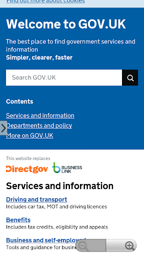 GOV.UK Browser