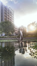 华东师范大学喷泉雕塑