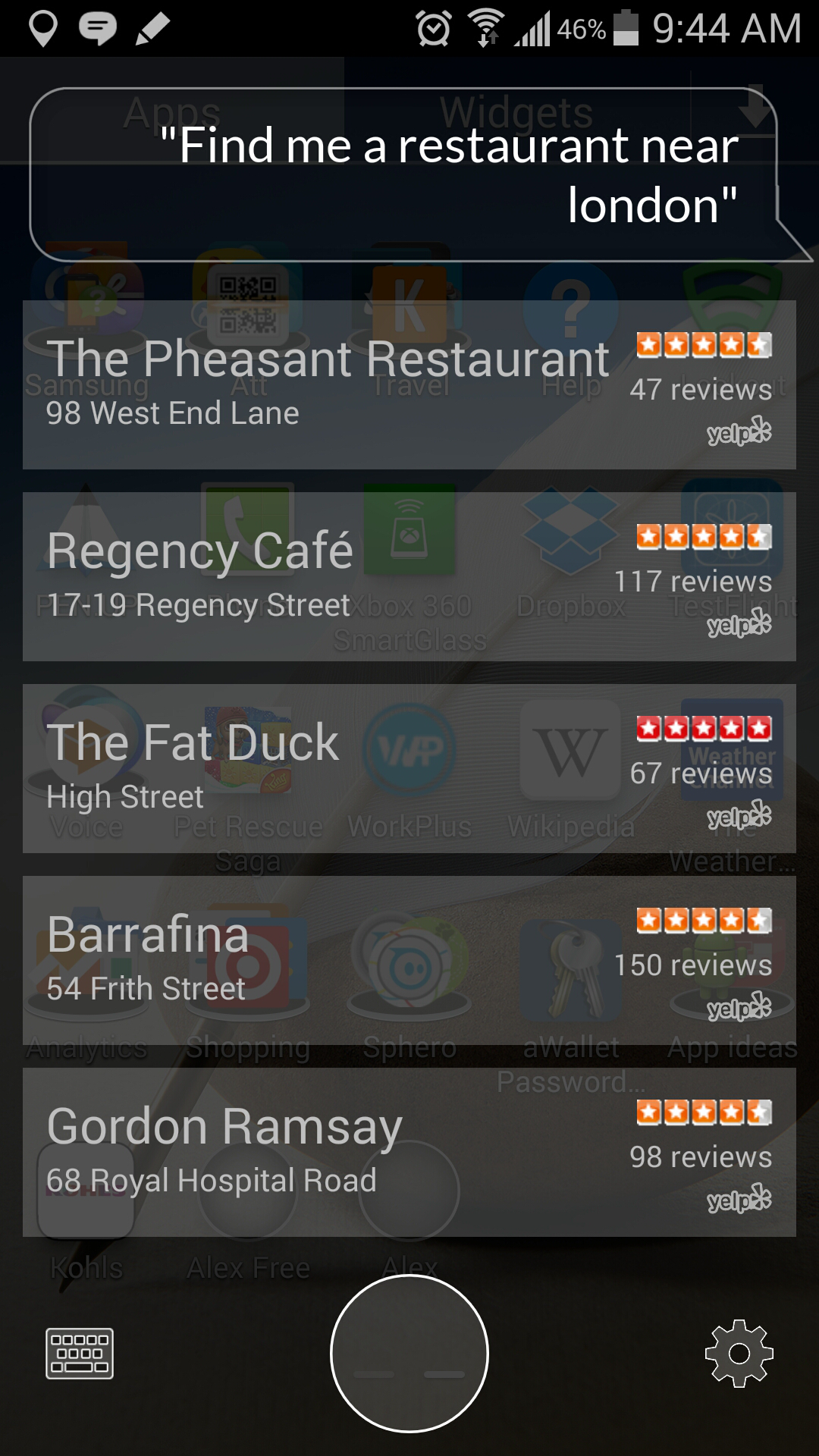 Android application Alex (Siri for Android) Free screenshort