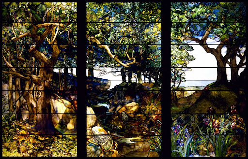 A Wooded Landscape in Three Panels