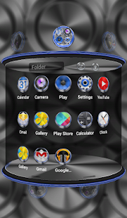 Next Launcher Theme Techno 3D - screenshot