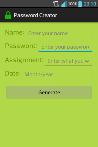 Password Creator