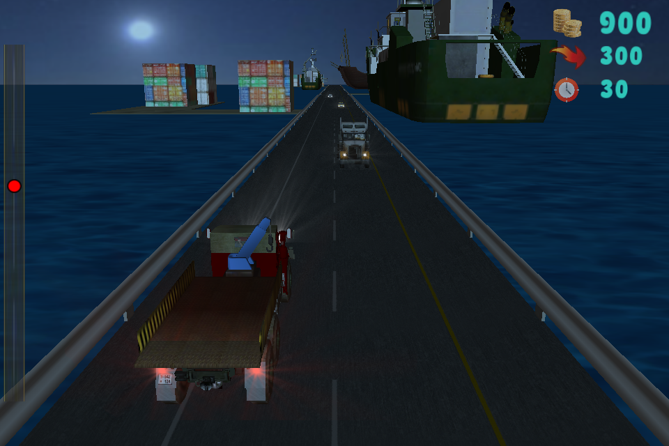kecepatan malam truk balap 3D android games}
