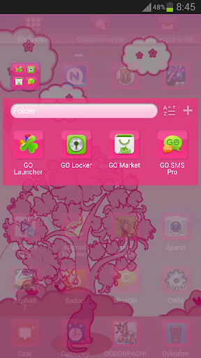 【免費個人化App】GO Launcher Theme Pink Cat Buy-APP點子