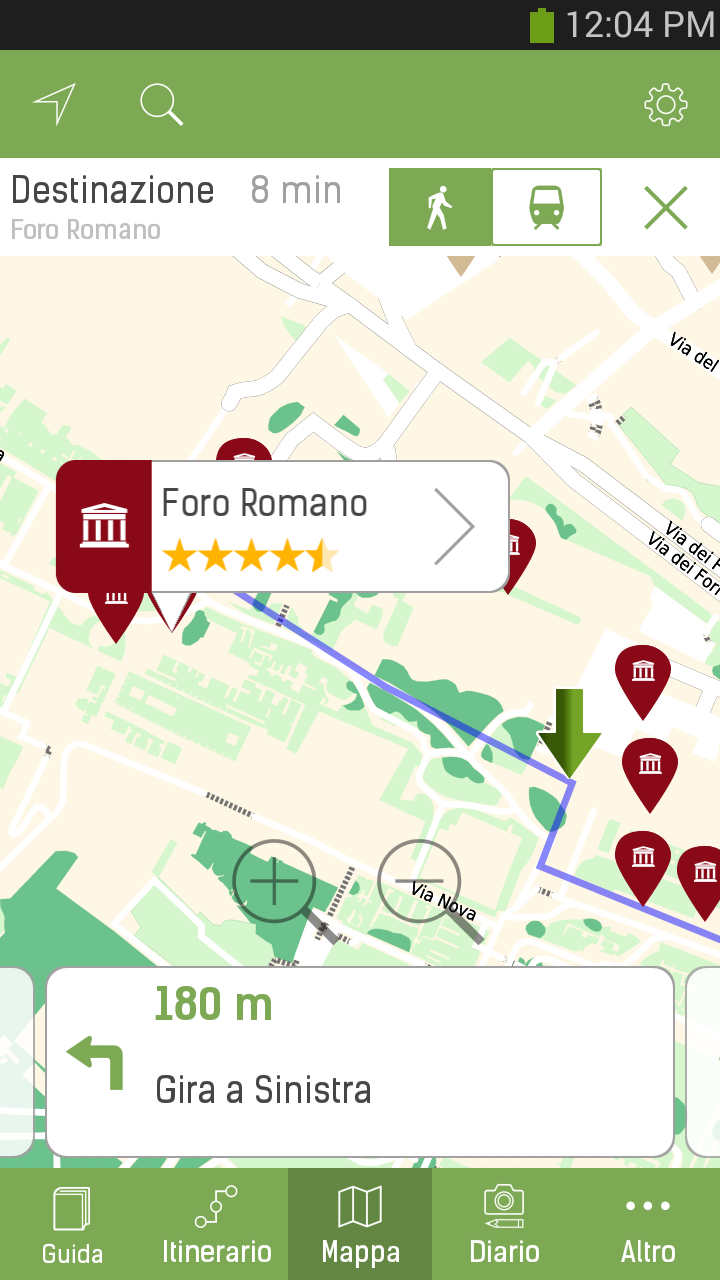 Android application Rome Travel Guide – mTrip screenshort