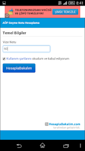 Free AÖF Geçme Notu Hesaplama APK for Android