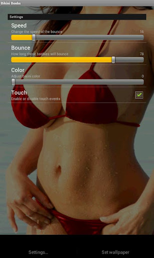 bikini wallpaper settings