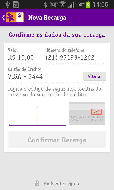 Recarga Vivo Screen 1