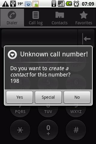 Android application AutoContact contact adder Full screenshort