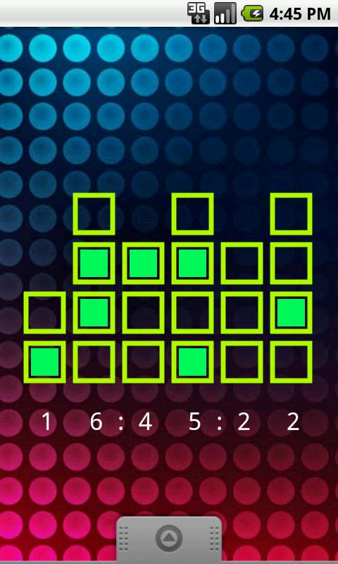 Android application Binary Clock Wallpaper screenshort