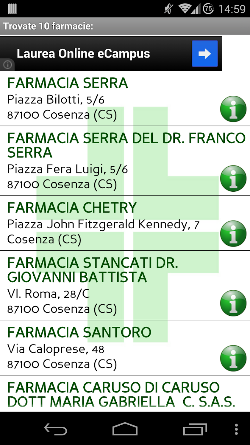 Cerca Farmacia Screen 2