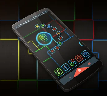 Glowing Next Launcher 3D Theme - screenshot thumbnail