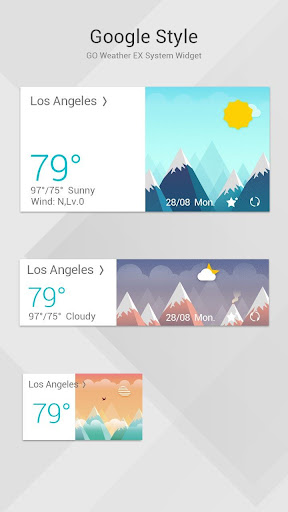 Google Style主题GO天气EX
