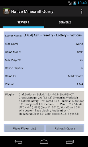 Native Minecraft Server Query