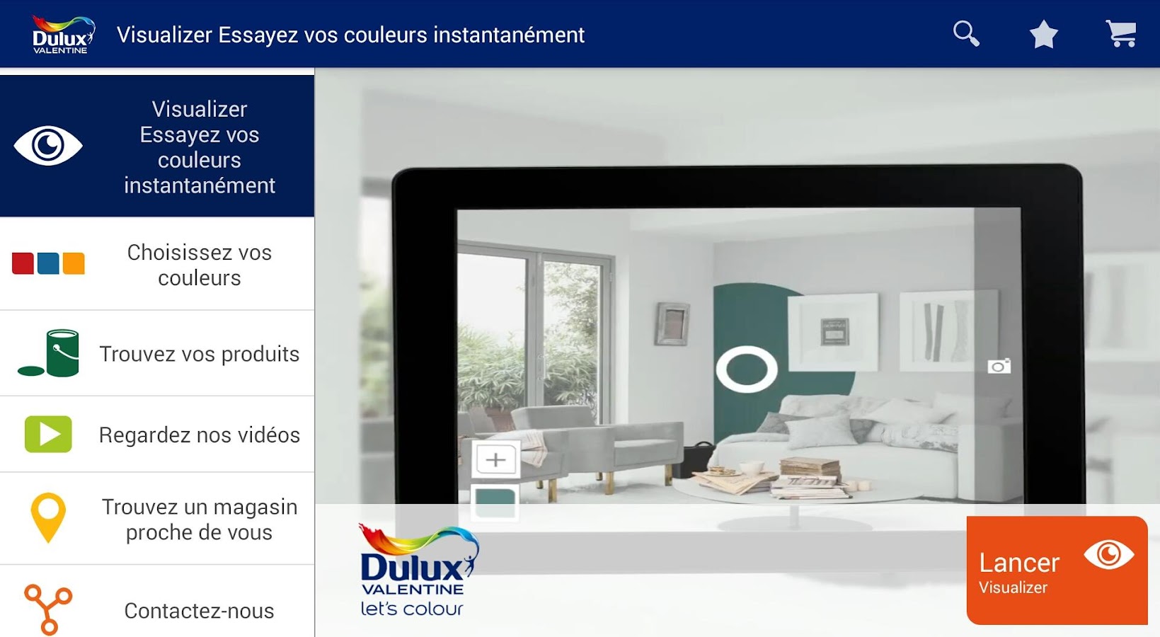  Dulux Valentine Visualizer Applications Android sur 