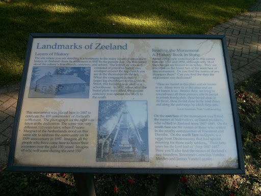 Zeeland Landmark Plaque