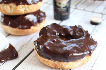 Gluten Free Irish Cream Chocolate Glazed Donuts