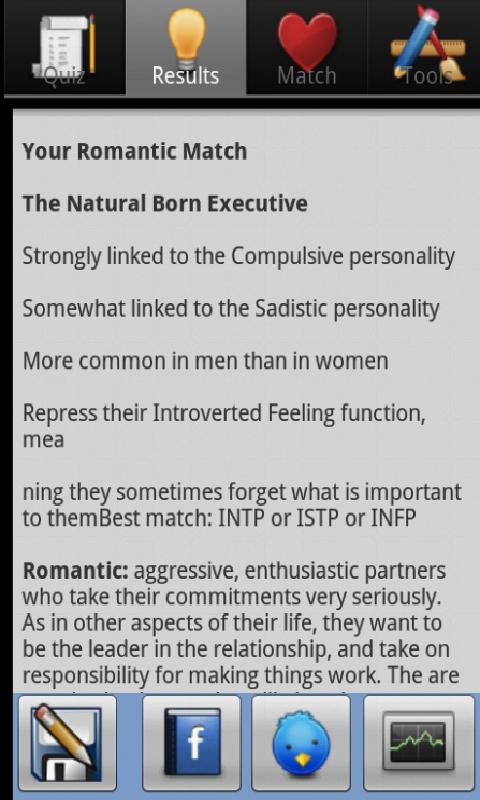 Just Me Personality Sorter Screen 2