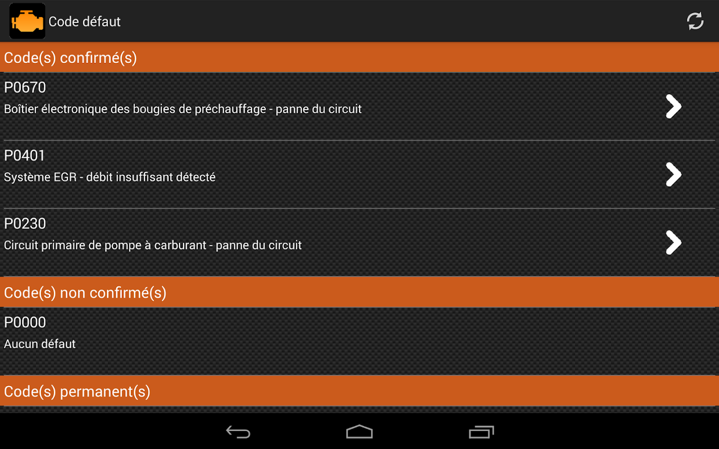 EOBD Facile - Diagnostic Auto OBD2 ELM327 – Applications Android sur ...