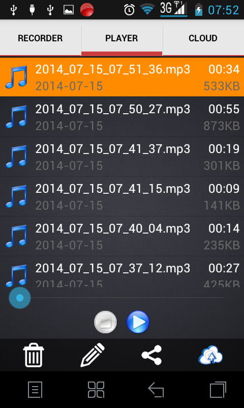 Audio Recoder Pro (Cloud) Screen 2