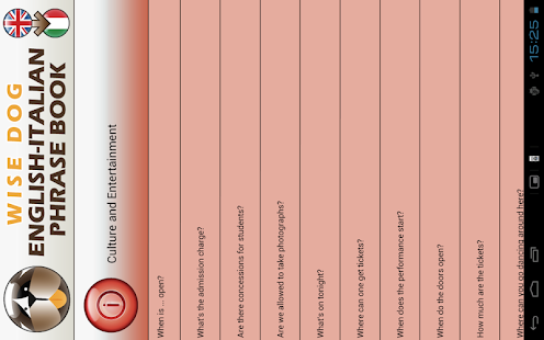 English-Italian Phrase Book Screenshots 4